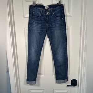 Hudson Jeans Straight Leg Dark Blue Denim